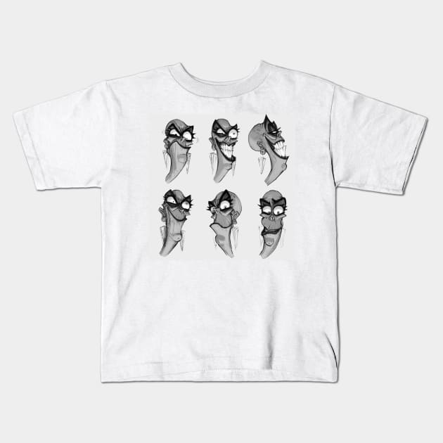 Faces Kids T-Shirt by equiliser